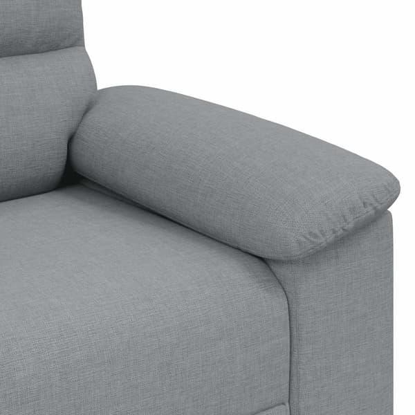 2-sitssoffa ljusgrå 160x81x84 cm tyg