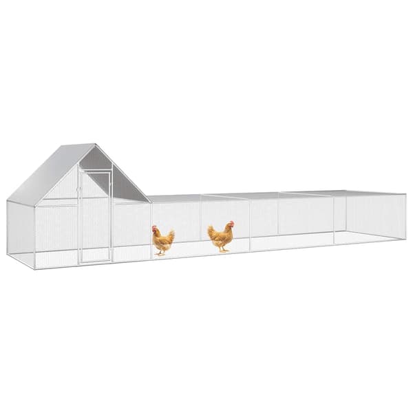Hönsbur 8x2x2 m galvaniserat stål