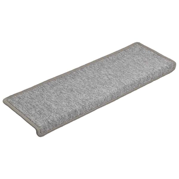 Trappmattor 30 st 65x21x4 cm ljusgrå rektangulär kant