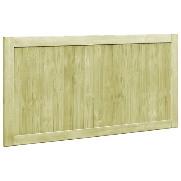 Trädgårdsgrindar 2 st impregnerad furu 300x75 cm