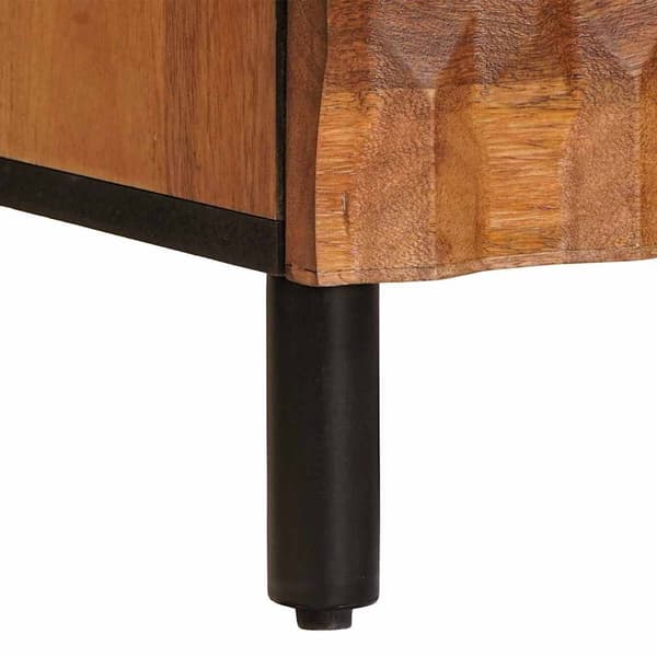 Sideboard 2 pcs Acacia Brun Finish 60 x 33 x 75 cm