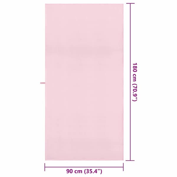 Sporthanddukar 2 pcs Rosa 180 x 90 cm Polyester och polyamid