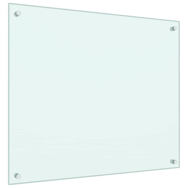 Stänkskydd 2 st vit 70x60 cm härdat glas