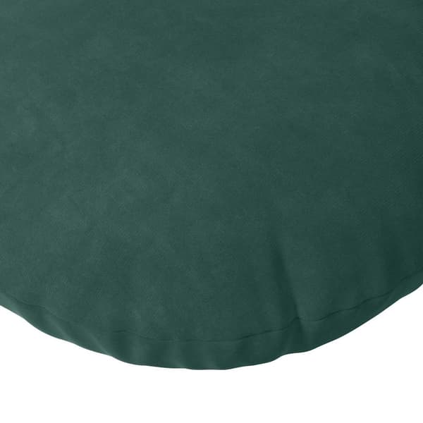 Sittkuddar 2 pcs Mörkgrön Ø50 x 19 cm Sammet