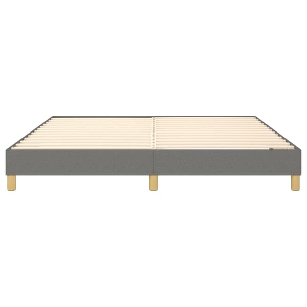 Boxspring-sängram mörkgrå 160x200 cm tyg