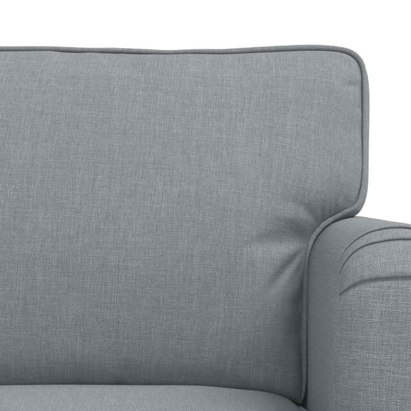 Soffset 2 pcs Ljusgrå 162 x 80 x 85 cm tyg