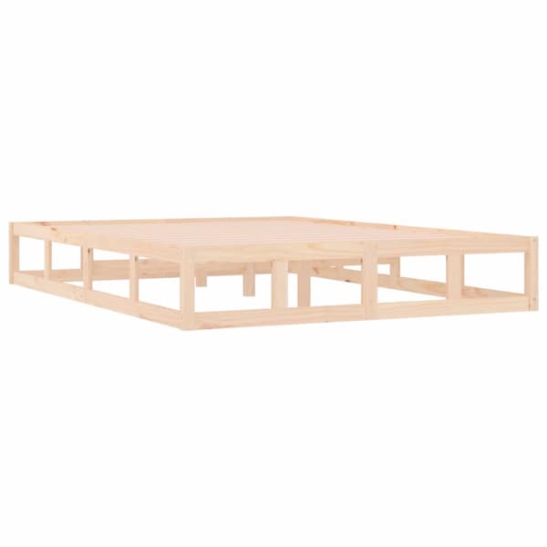 Sängram 200x200 cm massivt trä