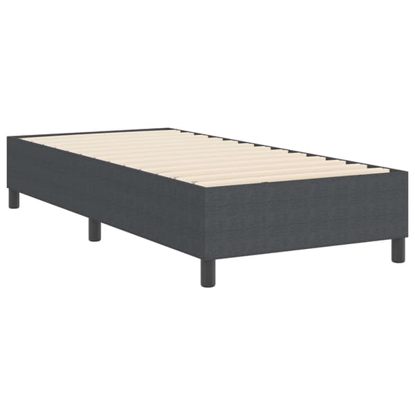 Plattform sängram Mörkgrå 90 x 200 cm Kordread tyg