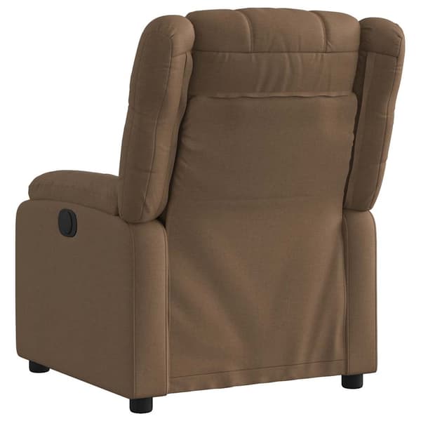 Reclinerfåtölj brun tyg