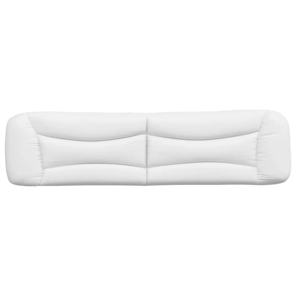 Headboard Cushion "Hvar" White 200 cm Faux Leather
