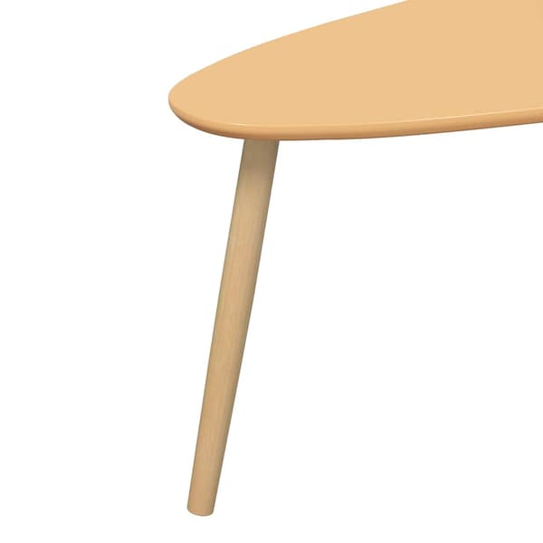 Soffbord 2 st massiv furu brun