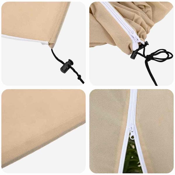 Frostskydd för växtfleeceöverdrag Beige 3,5 x 2,5 m