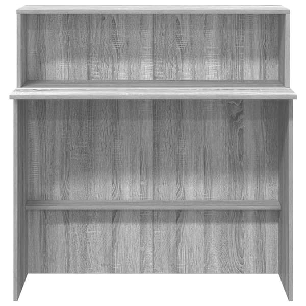 Receptionsdisk grå sonoma 100x50x103,5 cm konstruerat trä