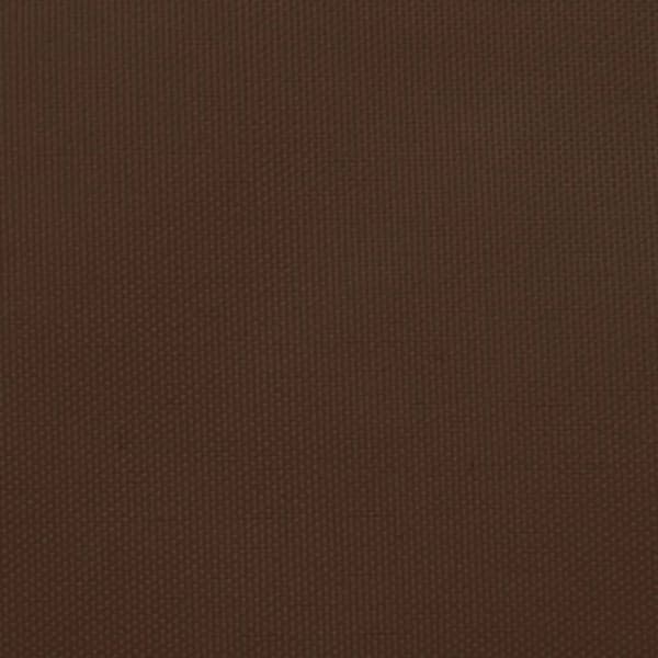 Solsegel oxfordtyg trapets 2/4x3 m brun