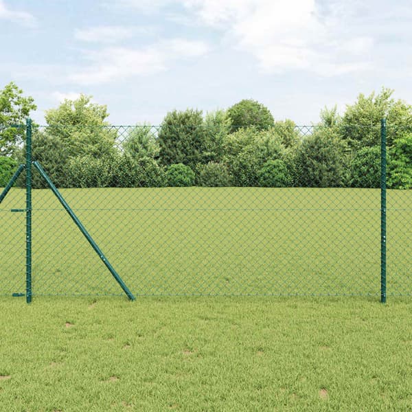 Kedjelänk Stängsel 25 x 1,6 m Stål Grön