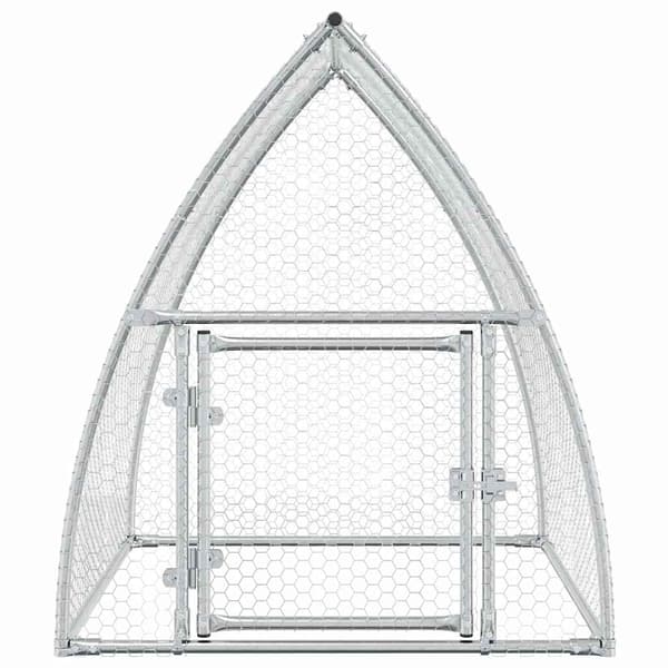 Hönsbur silver 100x105x120 cm galvaniserat stål