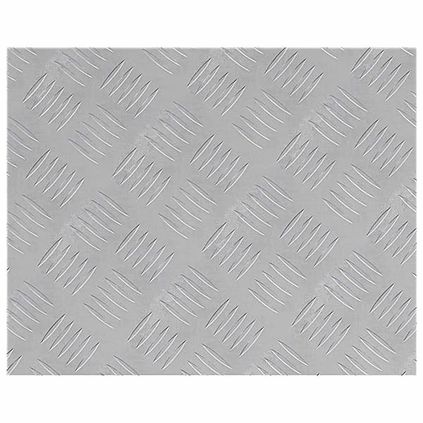Trappsteg Rektangulär 4 pcs Silver 50 x 40 cm Aluminium