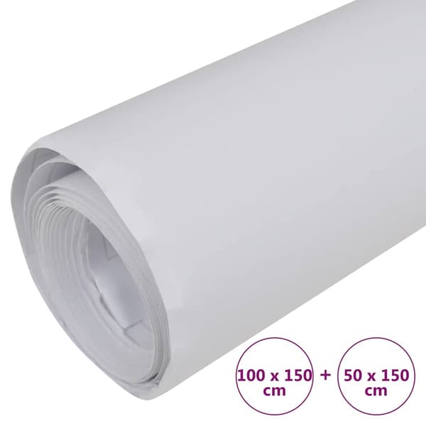 Bilfoliering matt vit 100x150 cm