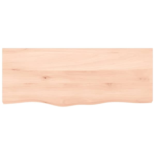 Hyllplan 100x40x2 cm obehandlad massiv ek