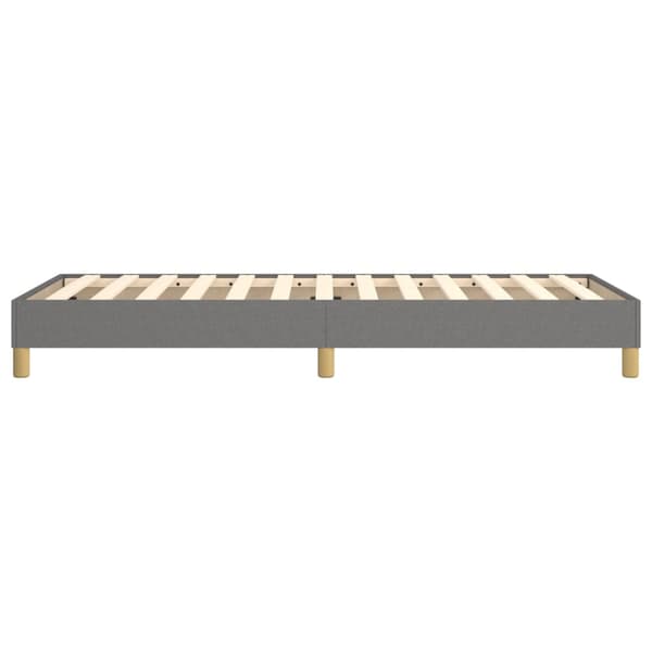 Boxspring-sängram mörkgrå 90x190 cm tyg