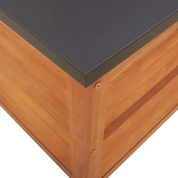 Dynbox 60x50x55 cm massivt eukalyptusträ