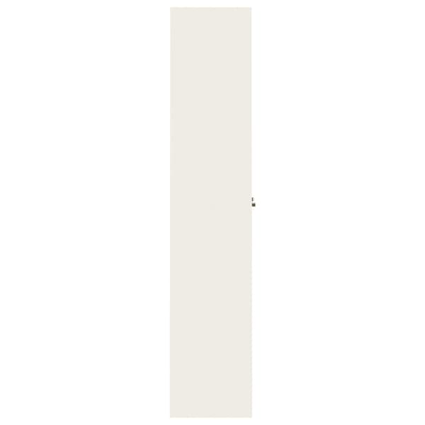 Dokumentskåp vit 105x40x180 cm stål