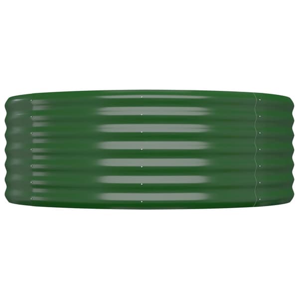 Odlingslåda galvaniserat stål 544x100x36 cm grön