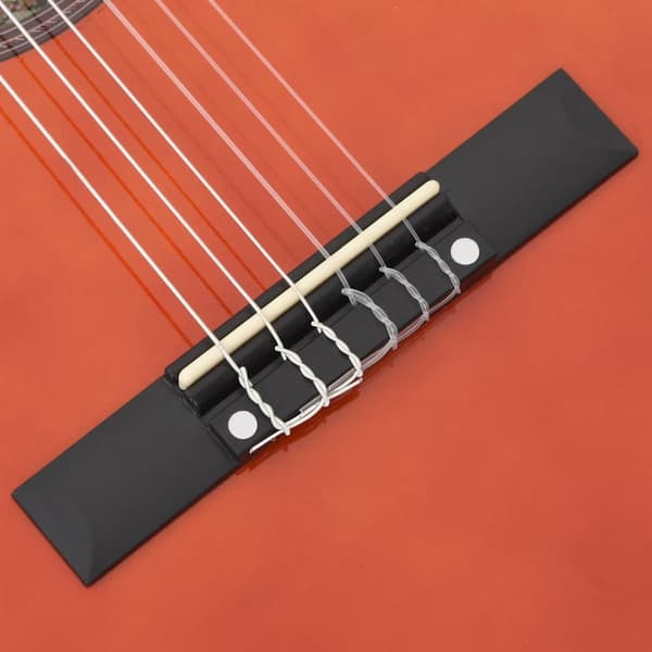 Gitarr för nybörjare 8 delar klassisk svart 3/4 36"