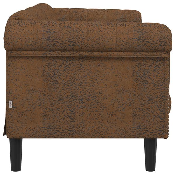 Soffa 2-sits brun konstmocka