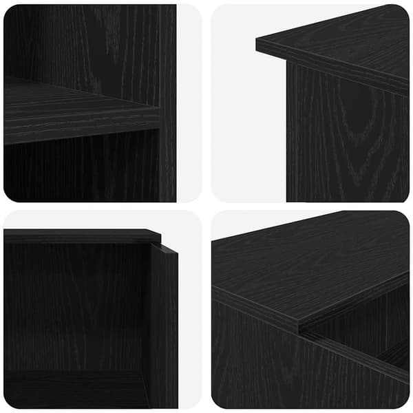 Receptionsdisk svart ek 100x50x103,5 cm konstruerat trä