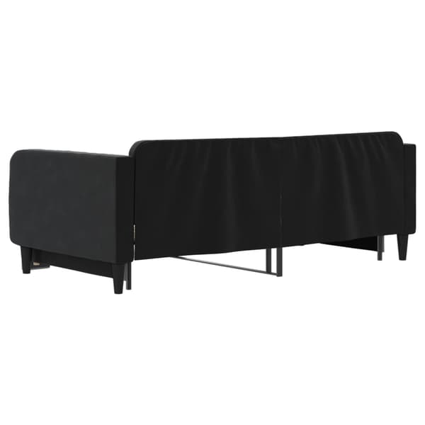 Dagbädd utdragbar svart 100x200 cm sammet