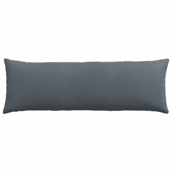 Sofakuddar 2 pcs Mörkgrå 120 x 40 cm Kordread tyg