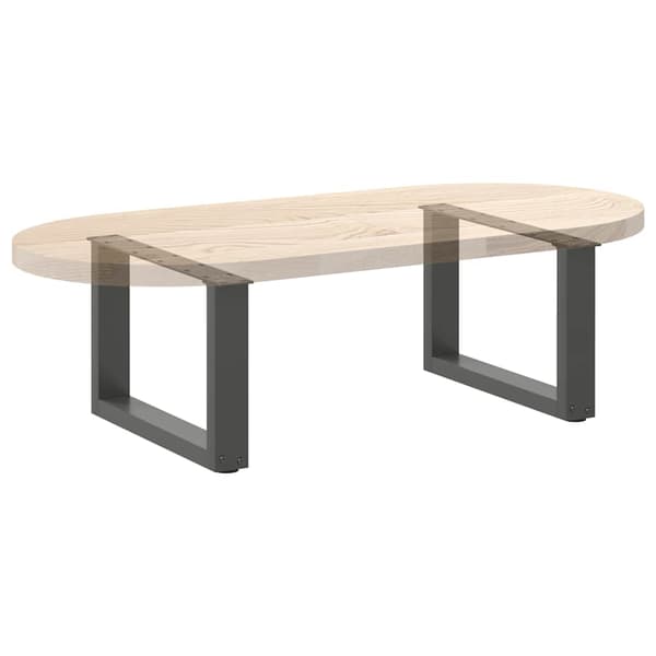 Soffbordsben U-formade 2 st antracit 50x(30-31) cm stål