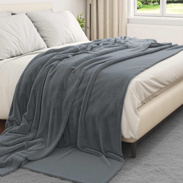 Filtar 6 pcs Mörkgrå 220 x 240 cm Fleece