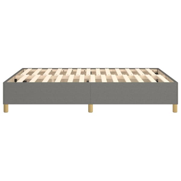 Boxspring-sängram mörkgrå 140x190 cm tyg