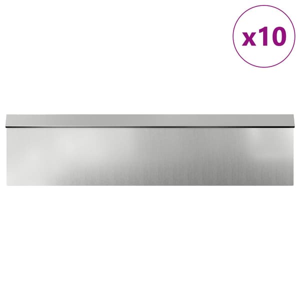 Snigelstaket 16 pcs 100 x 3,5 x 25 cm Galvaniserat Stål Silver