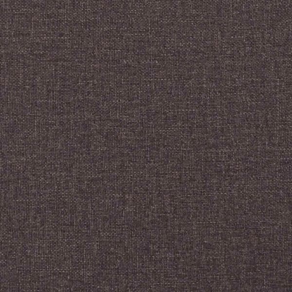 Bed Frame "Dover" Dark Brown 100x200 cm Fabric