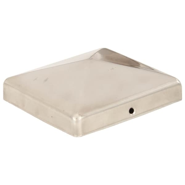 Stolphattar pyramid 6 st rostfritt stål 101x101 mm