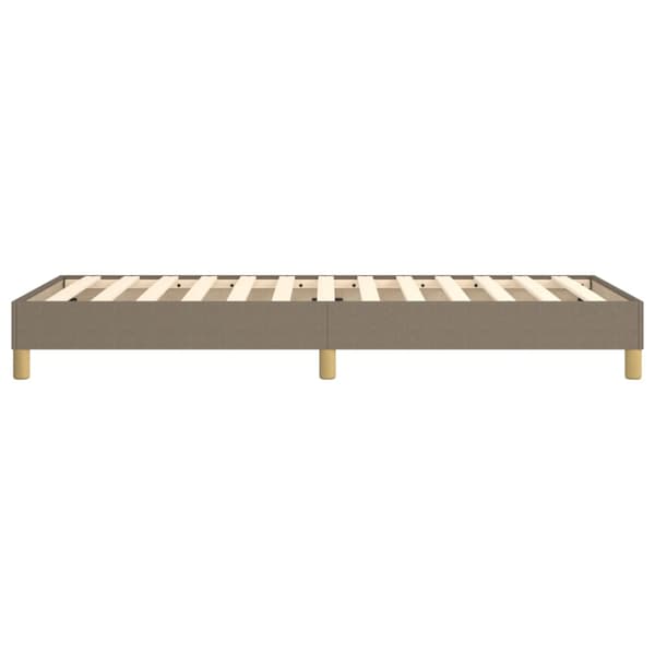 Boxspring-sängram taupe 100x200 cm tyg