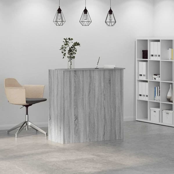 Receptionsdisk grå sonoma 100x50x103,5 cm konstruerat trä