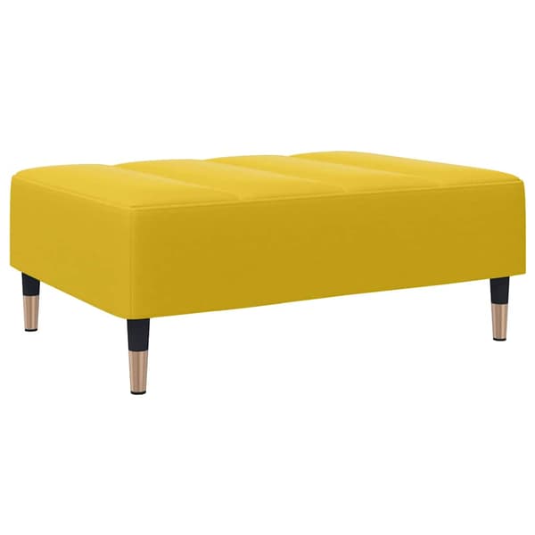 Fotpall Gul 77x55x31 cm sammet