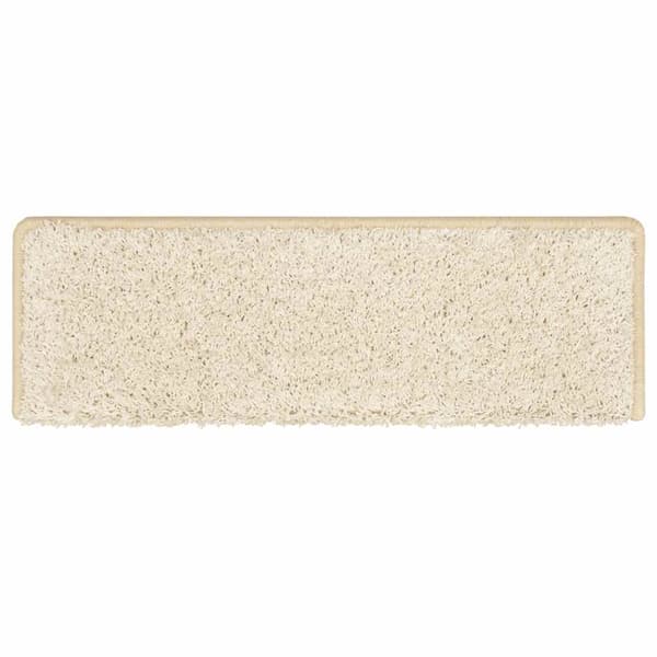 Trappmattor 30 st 65x21x4 cm vita rektangulära kanter