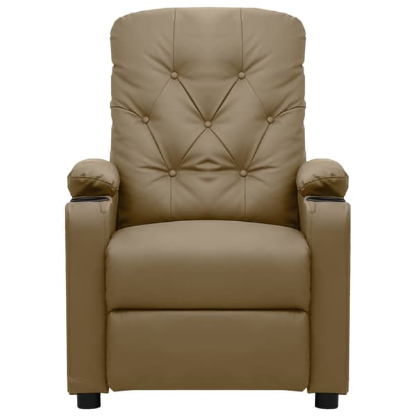 Massagefåtölj cappuccino konstläder