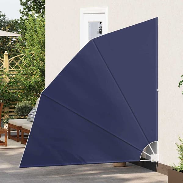 Balkongskärm 210 x 210 cm Polyester Mörkblå