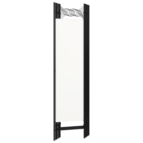 Rumsavdelare 5 paneler vit 200x180 cm
