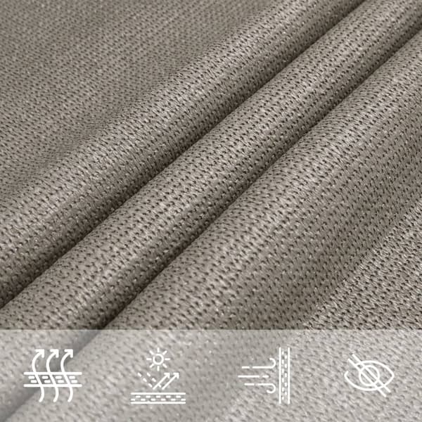 Solsegel 160 g/m² triangulär ljusgrå 3x3x4,2 m HDPE