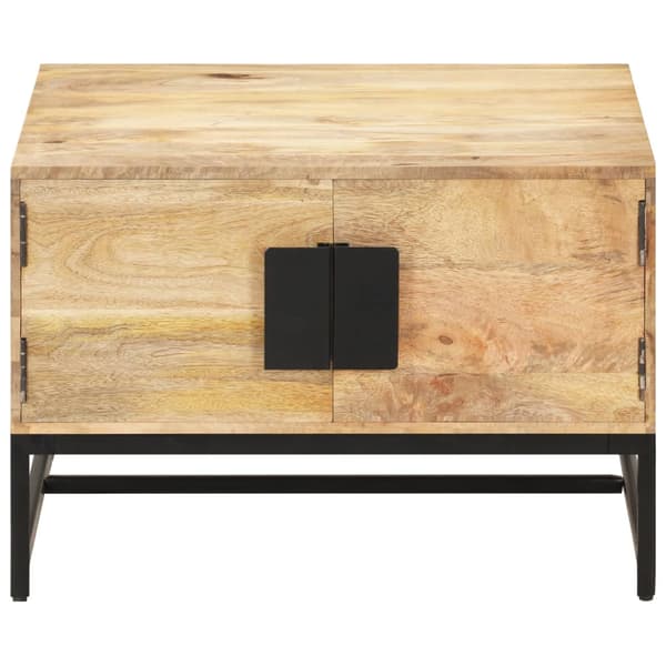 Soffbord 67x67x45 cm massivt mangoträ