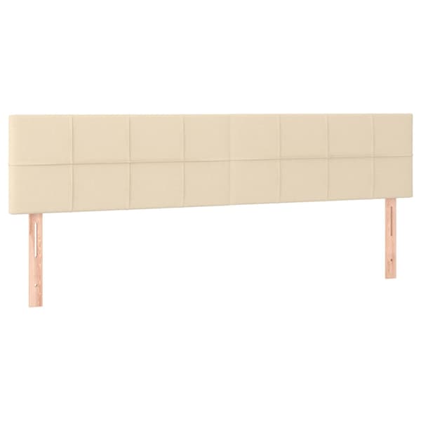 Sänggavlar gräddvit 200x5x78/88 cm tyg