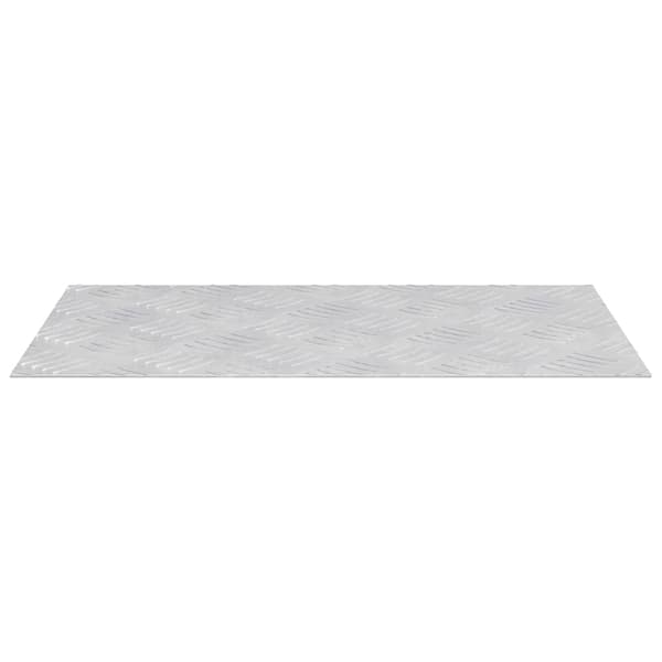 Trappsteg Rektangulär 4 pcs Silver 50 x 30 cm Aluminium