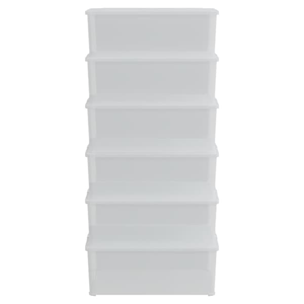 Plastlådor 6 st 10 L stapelbara